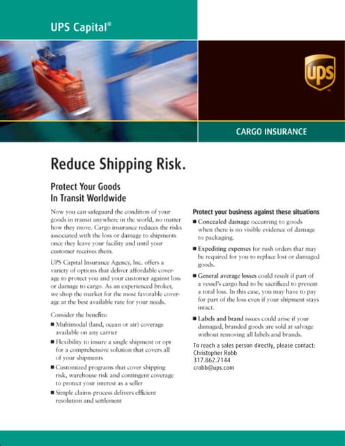 Ups Cod Brochure | PDF