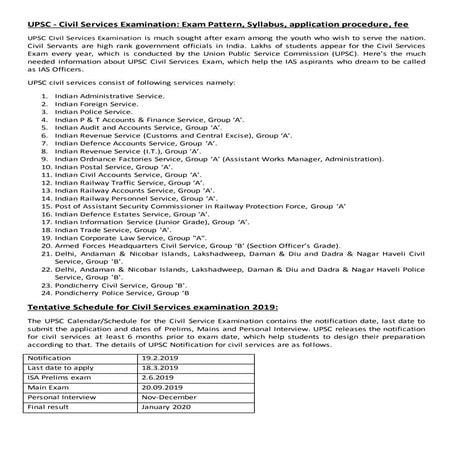 Upsc civil services