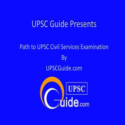 Upsc guide civil services examination1