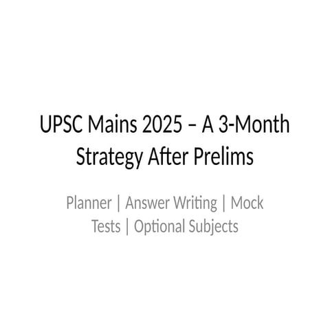 UPSC Mains day wise 2025 Strategy Planner.pptx