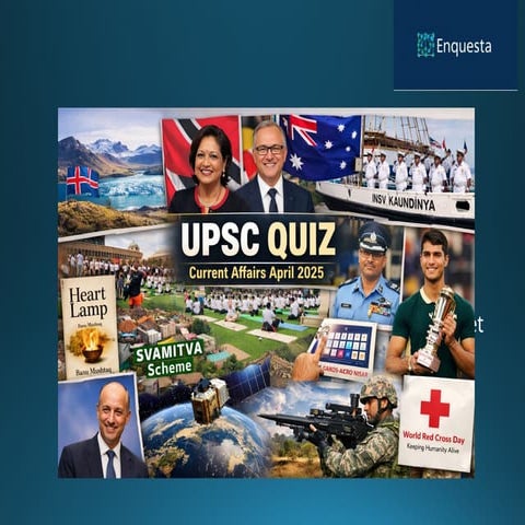April-May 2025 UPSC quiz for students | PPTX