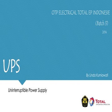 UPS (Uninterruptible Power Supply) on oil and gas industry. pdf