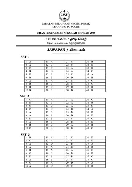 Skema jawapan pra upsr mt11 tampin