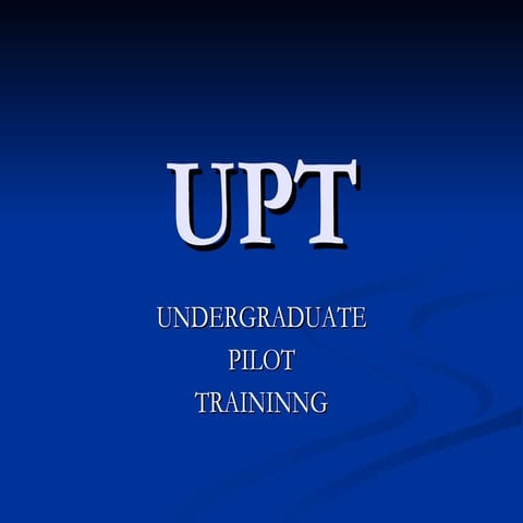 Undergraduate Pilot Training