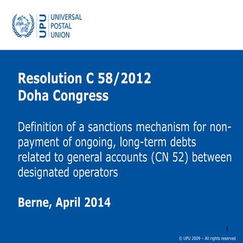 Upu resolution c58 2012 doha congress