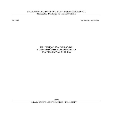 Uputstvo za popravke lok 461