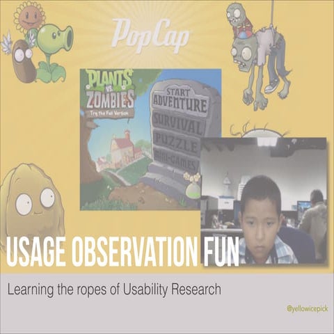 Design Research Overview: Bite-sized Usability Testing