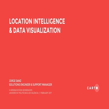 Location Intelligence & Data Visualization | PPT