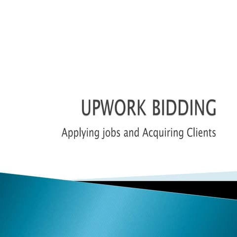 Upwork bidding - Category Admin Support