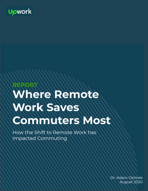 Where Remote Work Saves Commuters Most