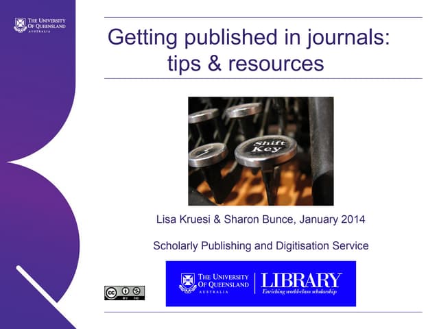 Getting Published: Tips & Resources