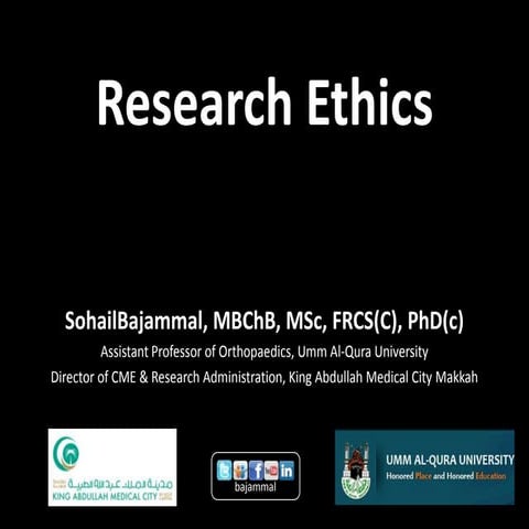 Introduction to Research Ethics | PPTX