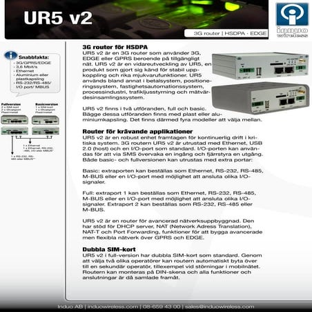 UR5 v2 3G router