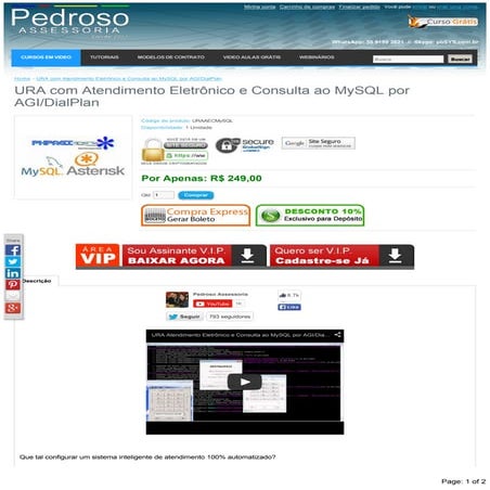 Ura com atendimento eletrônico e consulta ao my sql por agi dialplan