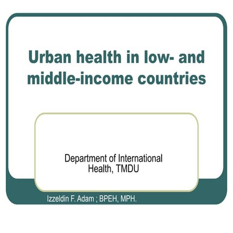 Urban health