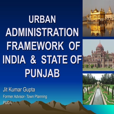 Urban administrative framework in Punjab