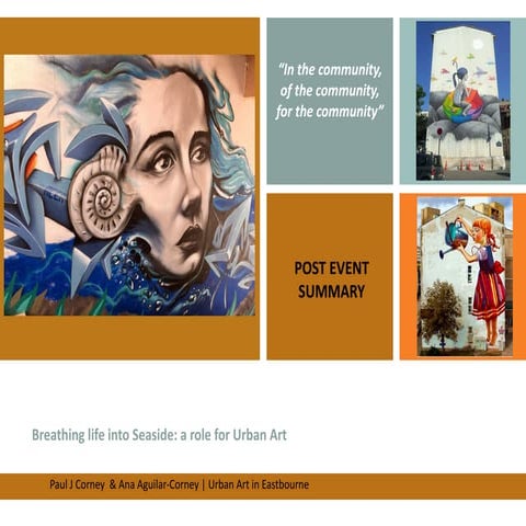 Breathing Life into Seaside: A role for Urban Art - a working session held wi...