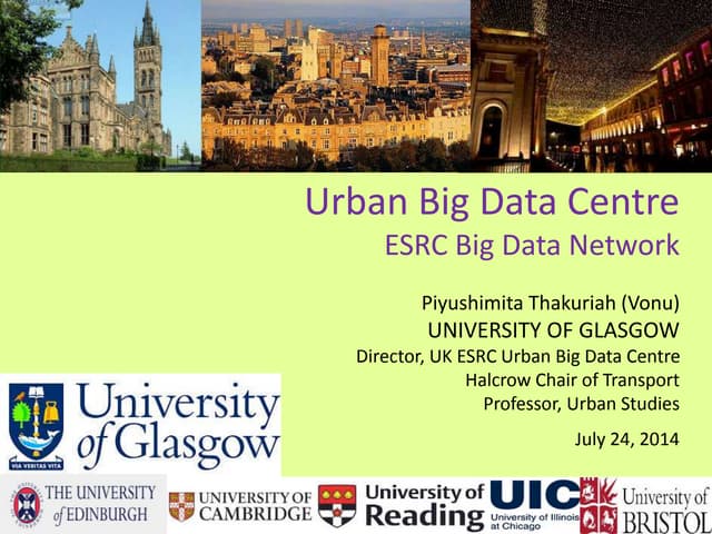 Urban Big Data Centre