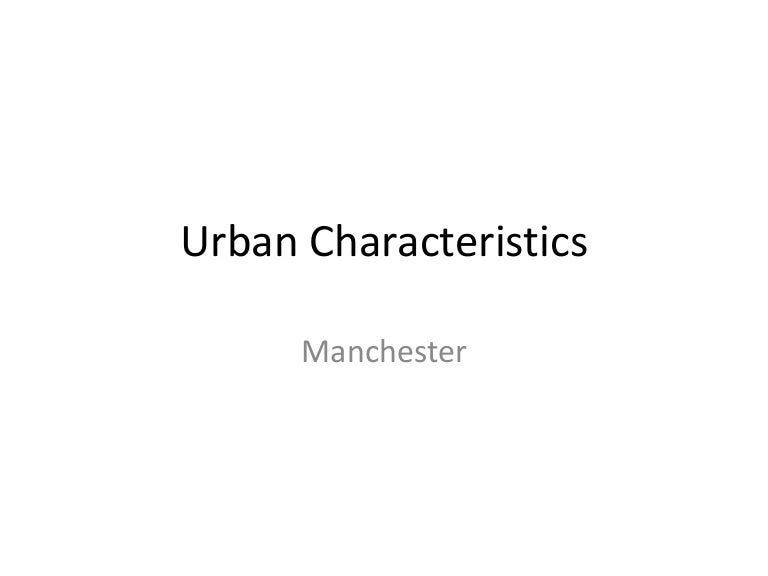 Urban Characteristics