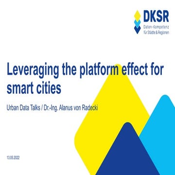 Leveraging the Platform effect for cities