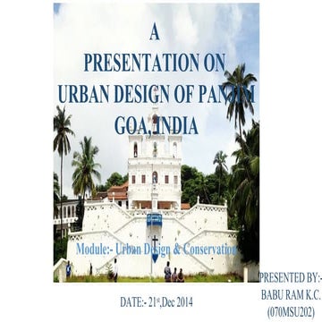 Urban design goa | PPT