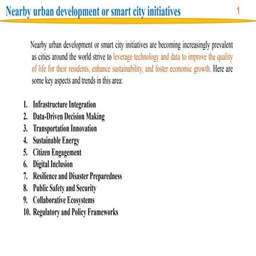 Urban Development, Smart City and Urbanism