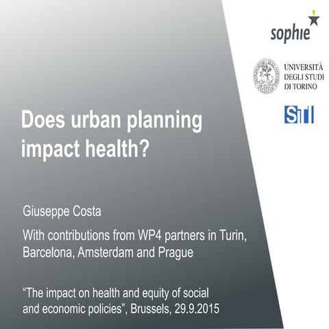 Does urban planning impact health?