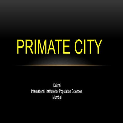 Primate City concept