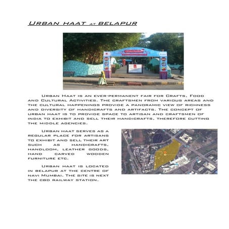 Urban Haat Navi-Mumbai case study.