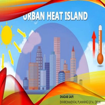 Urban heat island India