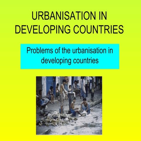 Problems of Urbanisation