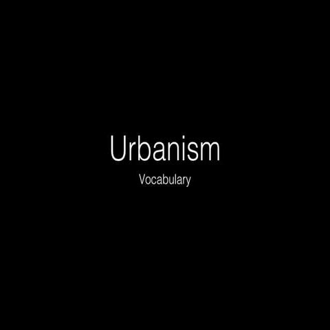 Urbanism