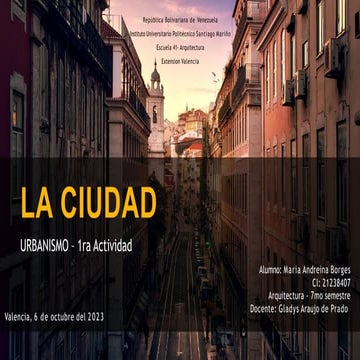 URBANISMO - La Ciudad - Maria Andreina Borges.pdf