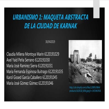 Urbanismo 1 karnak 2019