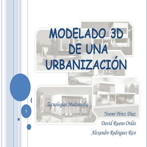 Modelado Urbanización 3D Max