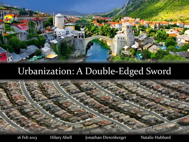 Urbanization: A Double-Edged Sword