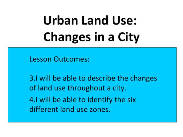 Urban land use