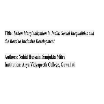 Urban Marginalizations in India ppt.pptx