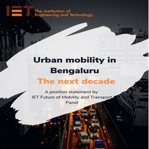 Urban mobility in Bengaluru- Key takeaway report | PDF