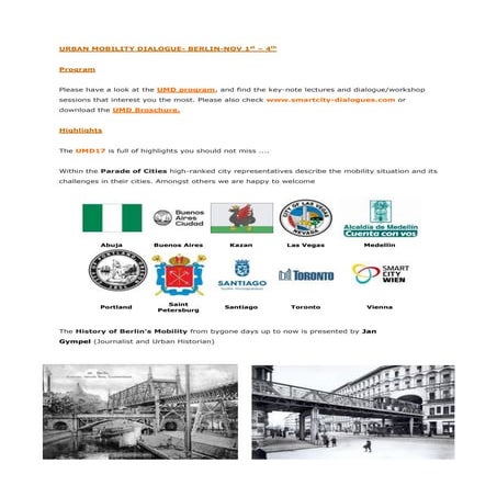 Urban mobility dialogue- Berlin-Nov2017