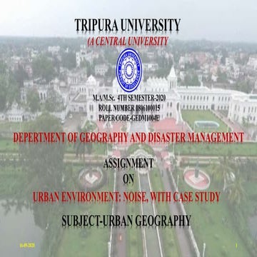 Noise pollution assessment in greater agartala city a case study | PDF