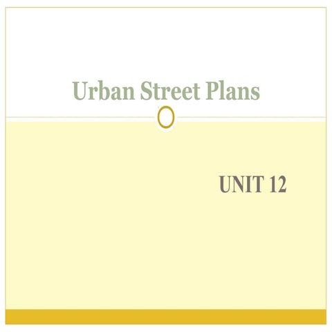 Urban plans (3ºESO)