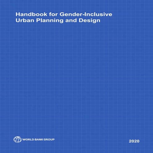 Urban planning and design gender-inclusive WB 2020