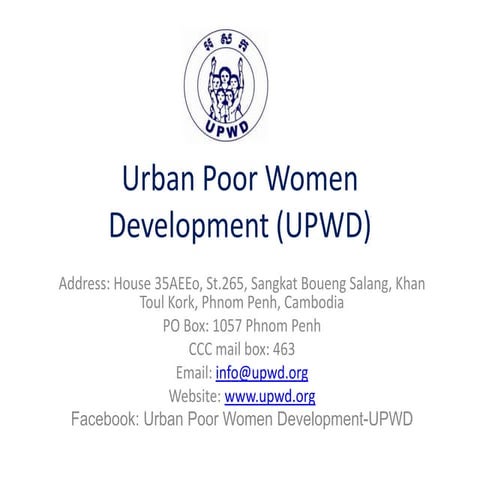 Urban Poor Women Development presentation.pptx