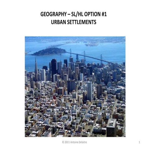 I. Urban populations