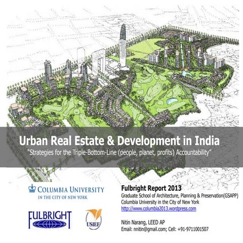 Urban Real Estate & Development in India