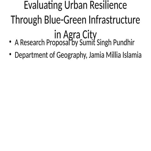 Urban_Resilience_Agra water is beneficial