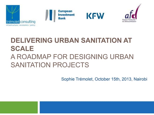 Urban Sanitation Diagnostic Tool Nairobi october 2013