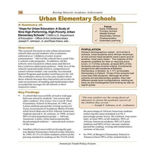 Urban schools