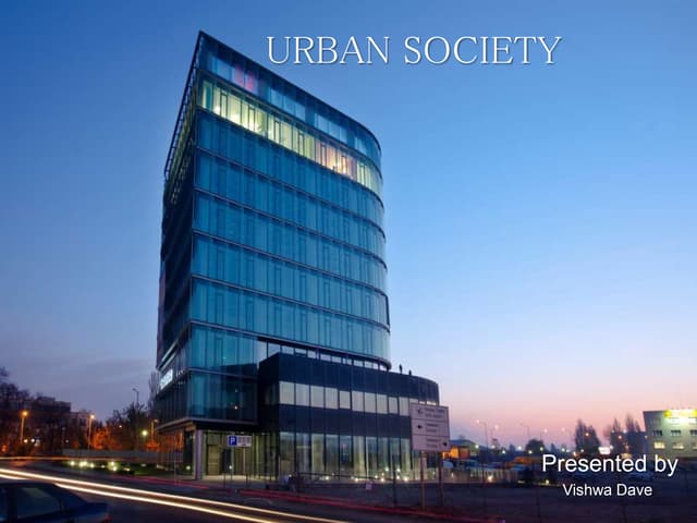 Urban society 